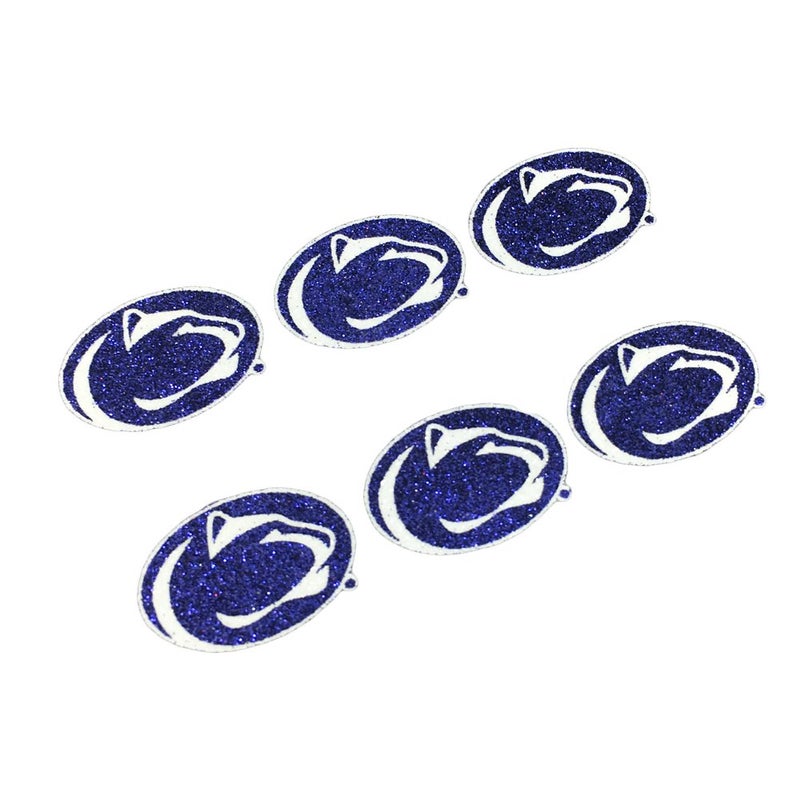 EyeBlack Penn State University Nittany Lions Glitter Decal Under Eye Black Perfect for Tailgates, Game Days and Cheering Sport Team - 3 Pairs / 6 Decals - Image 1
